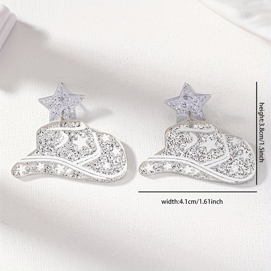 Star-Shaped Hat Earrings for Parties & Festivals